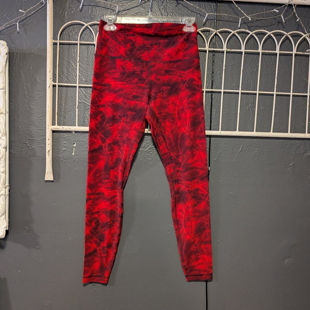 Size 8 . Lululemon Align High-Rise Leggings Team Canada Metamorphic Red
